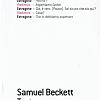 Samuel Beckett, il Teatro